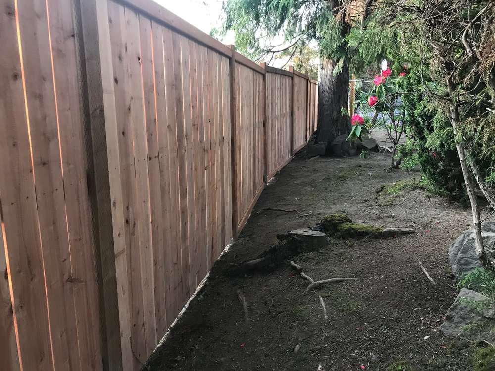 Professional cedar fence installation by Grant Handyman Services in Tacoma, WA